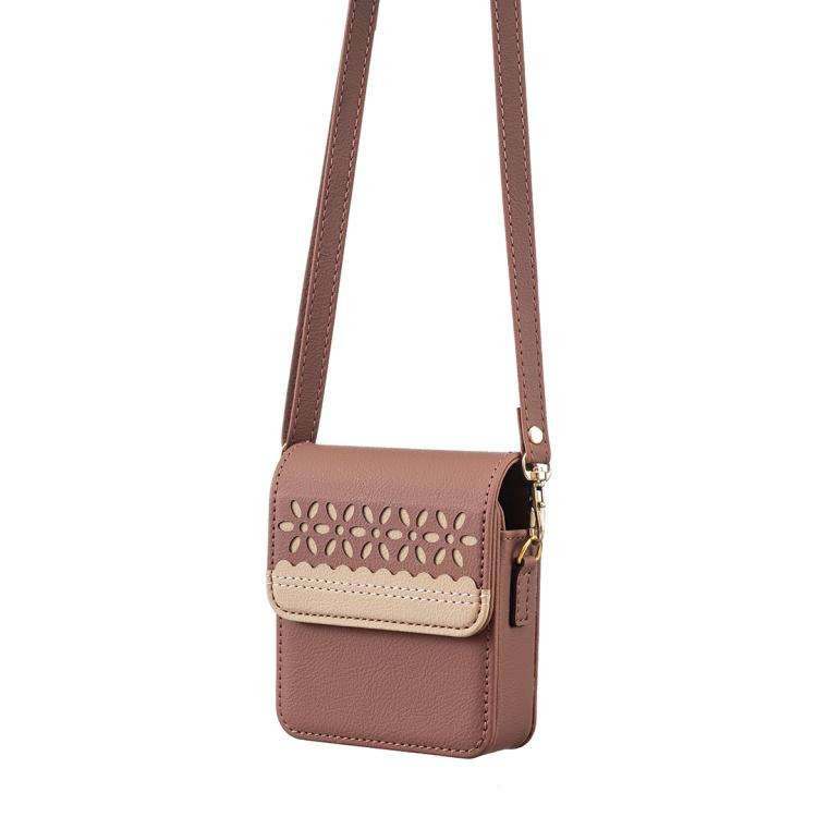 BFB13 BINFEN Color Flowers Crossbody Flip Phone Leather Bag