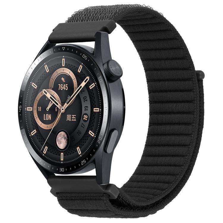 xDfind Wave Texture Nylon Hook and Loop Fastener Watch Band, 20mm, 22mm