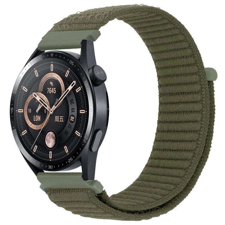xDfind Wave Texture Nylon Hook and Loop Fastener Watch Band, 20mm, 22mm