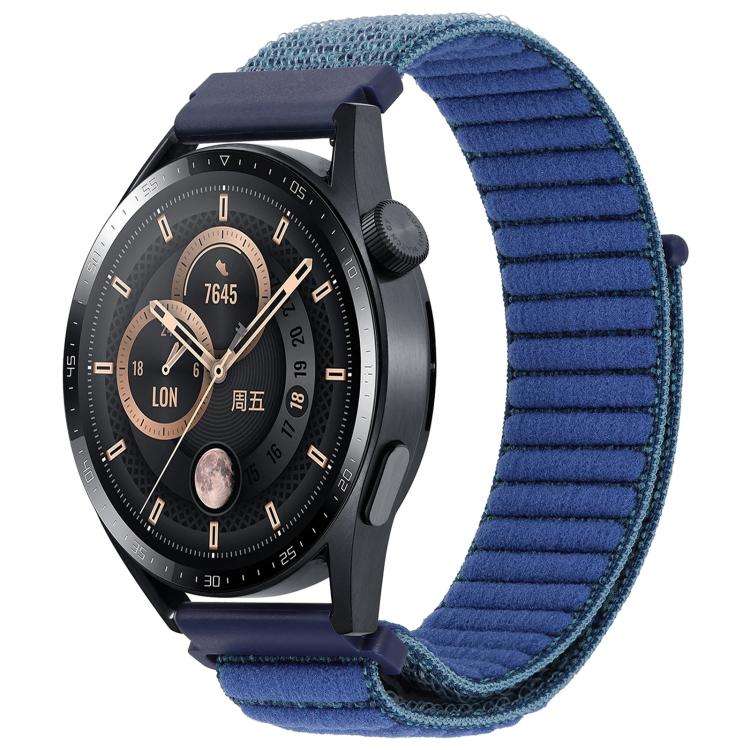 xDfind Wave Texture Nylon Hook and Loop Fastener Watch Band, 20mm, 22mm