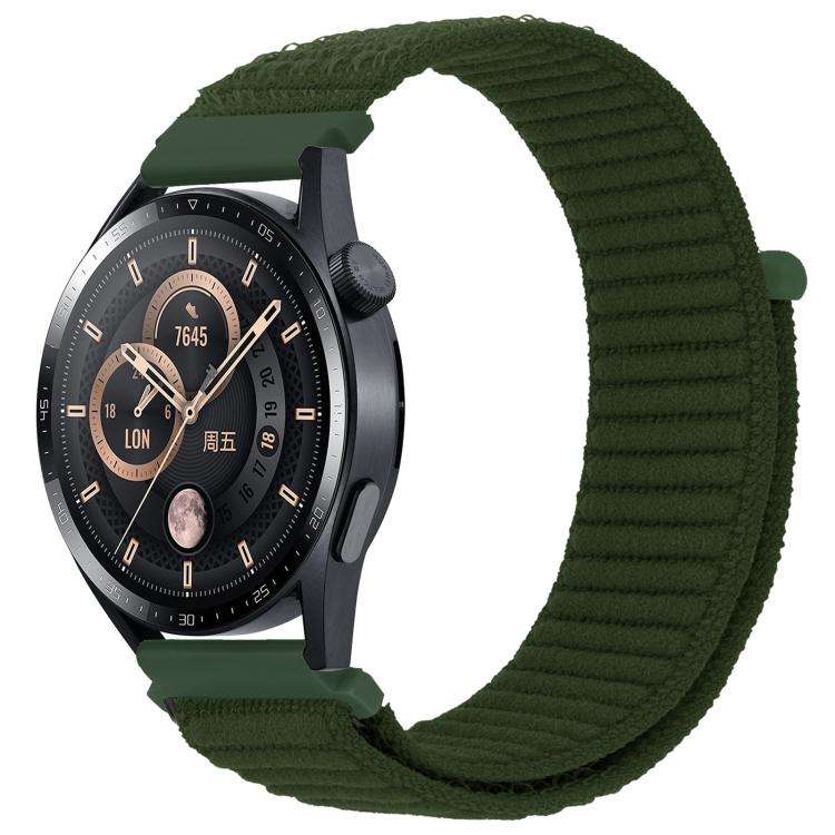 xDfind Wave Texture Nylon Hook and Loop Fastener Watch Band, 20mm, 22mm