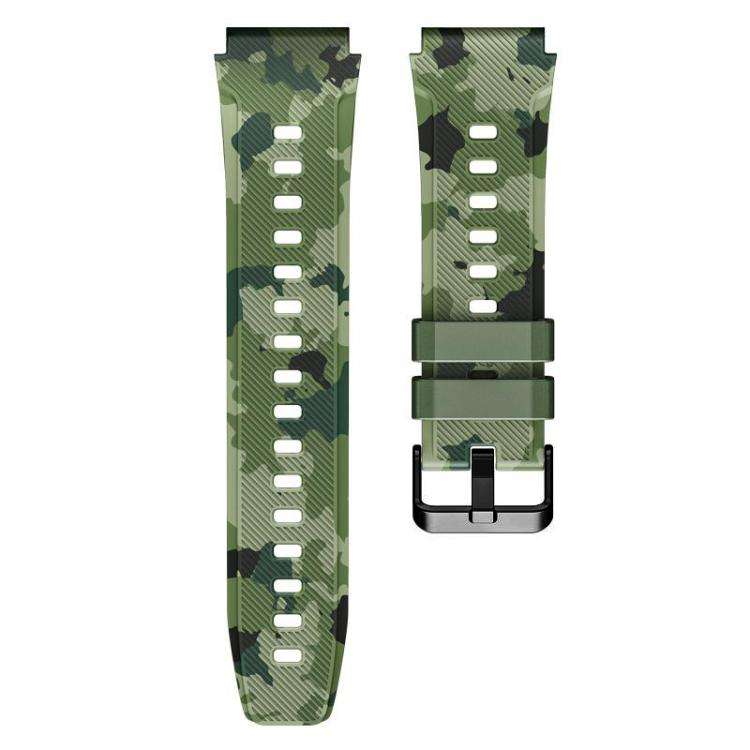 xDfind Camouflage Silicone Watch Band, 22mm