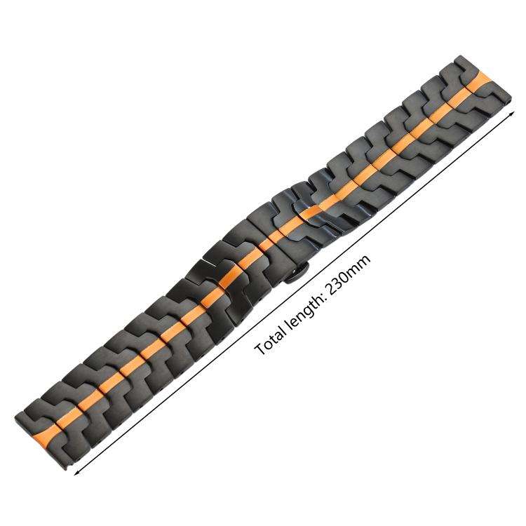 xDfind Butterfly Buckle Stainless Steel Watch Band, 22mm