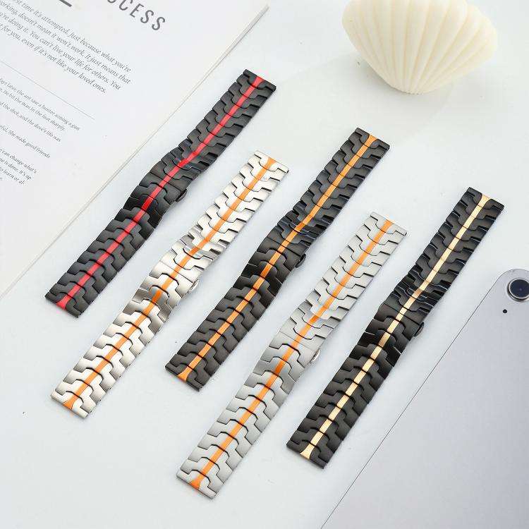 xDfind Butterfly Buckle Stainless Steel Watch Band, 22mm