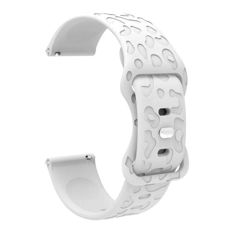 xDfind Leopard Print Silicone Watch Band, 18mm, 20mm, 22mm