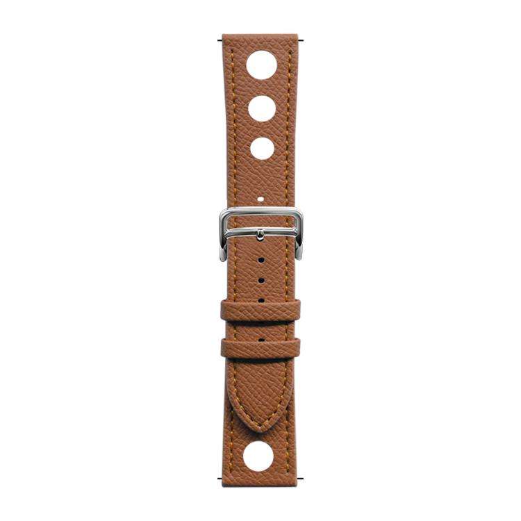 xDfind Flat-head Hole Palm Texture Vegan Leather Watch Band, 20mm, 22mm