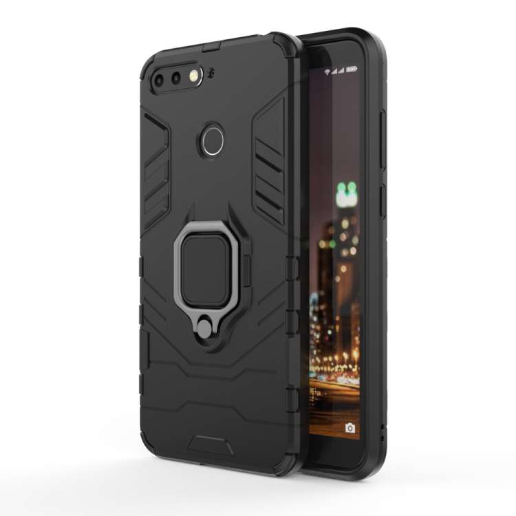PC + TPU Shockproof Protective Case for Huawei Honor 7A, with Magnetic Ring Holder, For Huawei Ho...