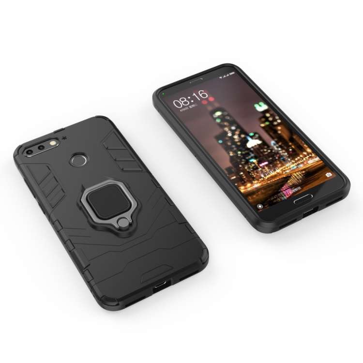PC + TPU Shockproof Protective Case for Huawei Honor 7A, with Magnetic Ring Holder, For Huawei Ho...