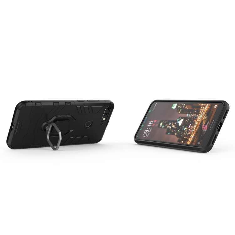 PC + TPU Shockproof Protective Case for Huawei Honor 7A, with Magnetic Ring Holder, For Huawei Ho...