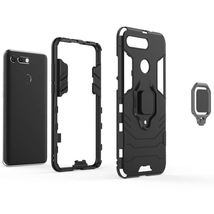 PC + TPU Shockproof Protective Case for Huawei Honor View 20, with Magnetic Ring Holder, For Huaw...