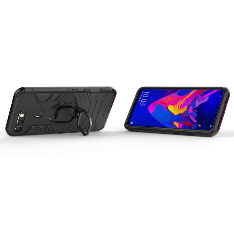 PC + TPU Shockproof Protective Case for Huawei Honor View 20, with Magnetic Ring Holder, For Huaw...