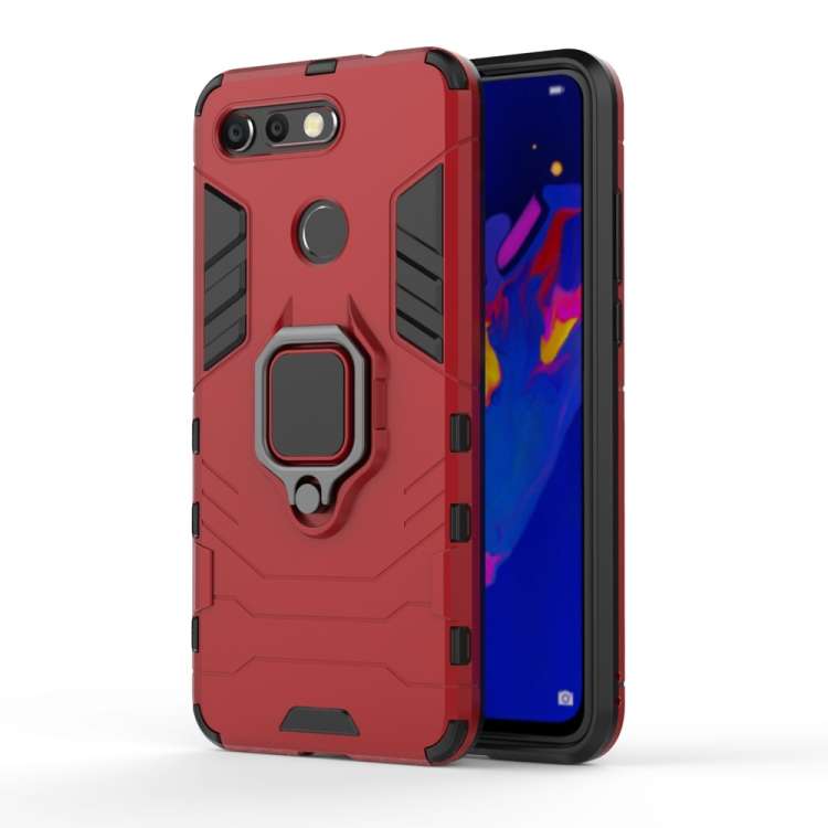 PC + TPU Shockproof Protective Case for Huawei Honor View 20, with Magnetic Ring Holder, For Huaw...