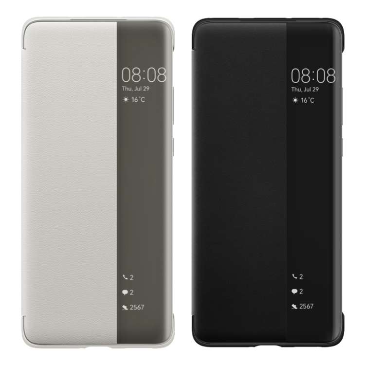 For Huawei P50 Pro Smart Display View Window Flip Leather Protective Case with Sleep / Wake-up Fu...