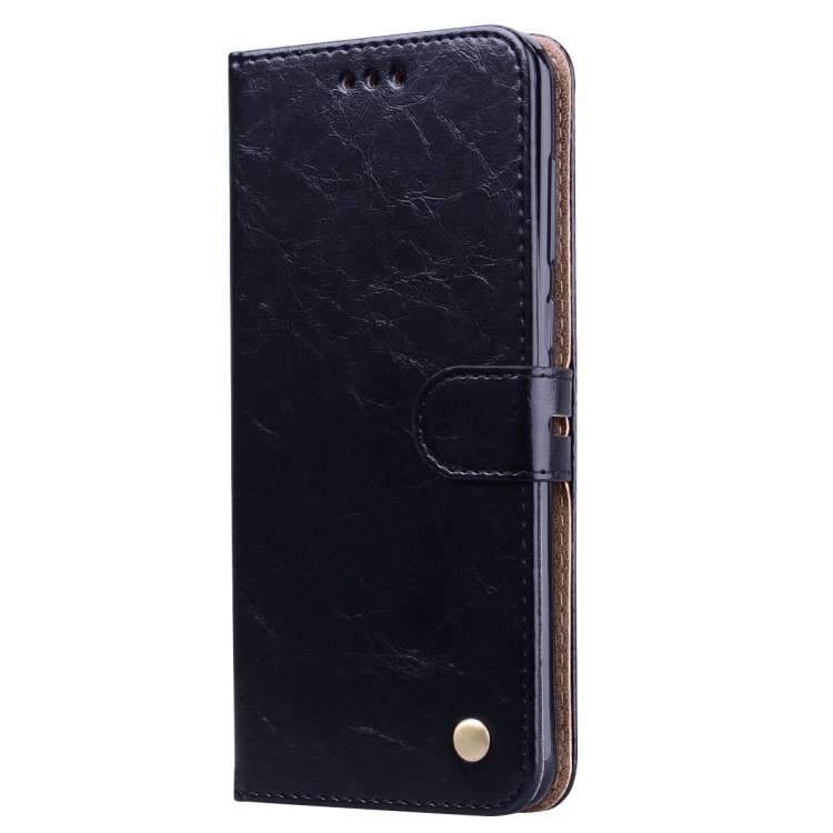 Business Style Oil Wax Texture Horizontal Flip Leather Case for Huawei Honor 8C, with Holder &amp...