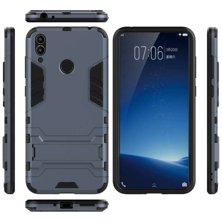 Shockproof PC + TPU Case for Huawei Honor 8C, with Holder, For Huawei Honor 8C, For Honor 8C