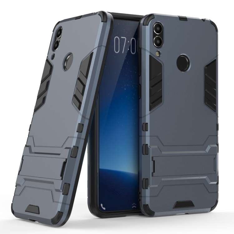 Shockproof PC + TPU Case for Huawei Honor 8C, with Holder, For Huawei Honor 8C, For Honor 8C