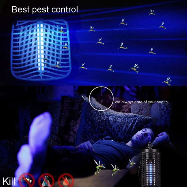3W Microwave Insect Killer Electric Mosquito Fly Bug Insect Control with Trap Lamp, AC 110V, US P...