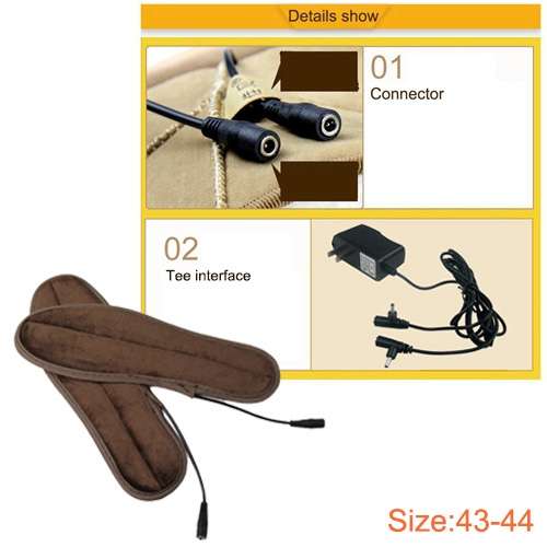 Lithium Battery Powered &amp; Rechargeable Heated Insoles Keep Feet Warm Pad, Keep Warm 8-9 hours...