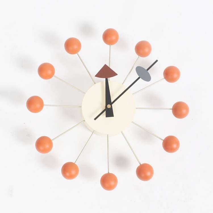 Stylish Background Minimalis Circular Balls Candy Wall Clock Creative Decoration Clock Ferris Whe...