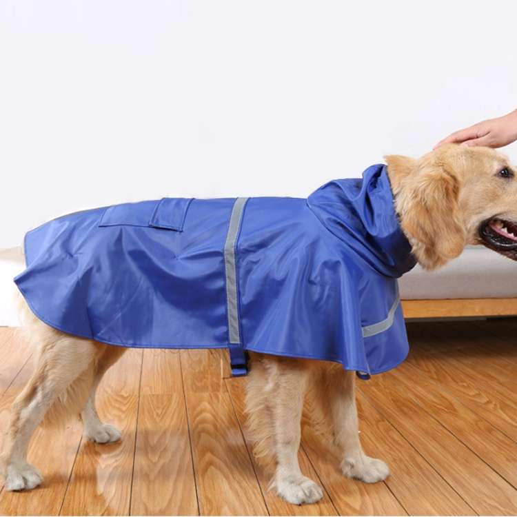 Teddy Golden Retriever Large Dog Practical Reflective Breathable Raincoat, Size: XS, XS