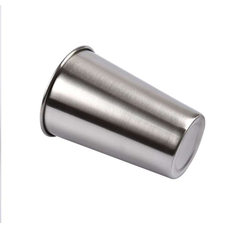 70ml Single Wall Electropolished Stainless Steel Brief Wine Cup(Silver), 70ml