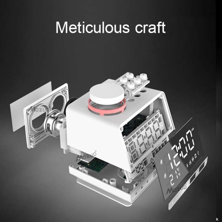 K11 Bluetooth Alarm Clock Speaker Creative Digital Music Clock Display Radio with Dual USB Interf...