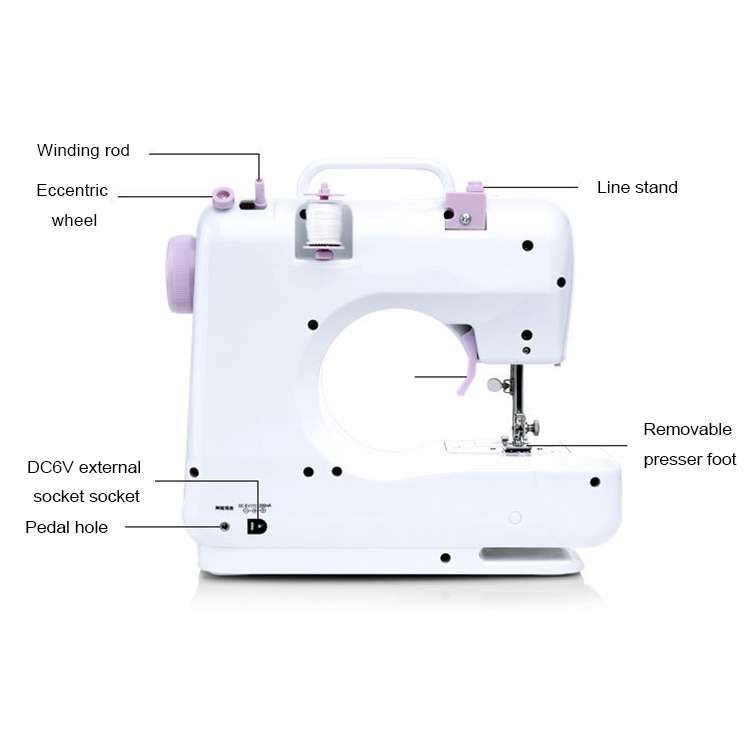 505A Household Desktop Mini Sewing Machine with Extension Table &amp; Gift Kit