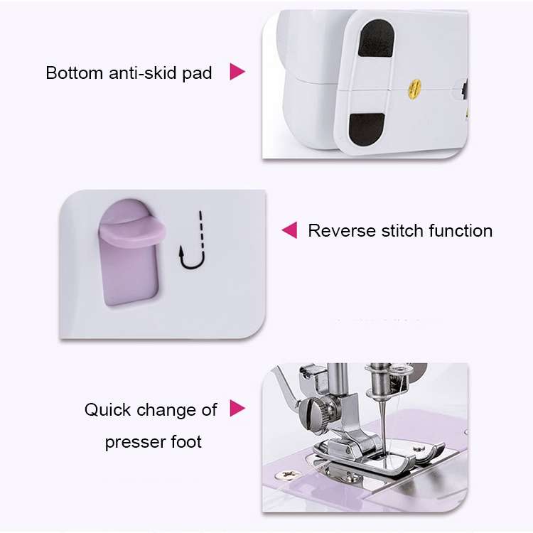 505A Household Desktop Mini Sewing Machine with Extension Table &amp; Gift Kit