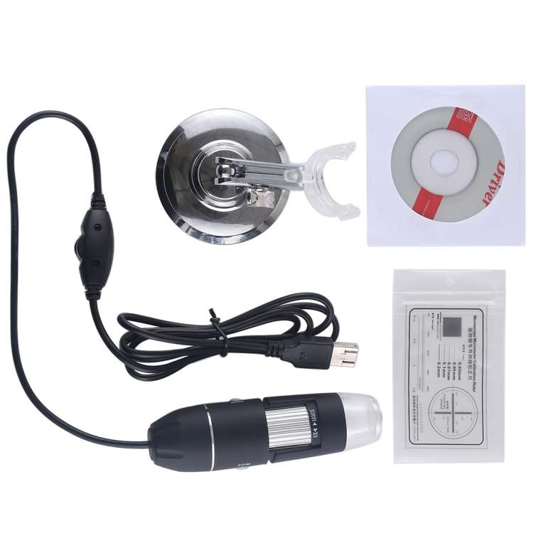 USB Magnifier HD 0.3MP Image Sensor 2560x1920P USB Digital Microscope with 8 LED &amp; Profession...