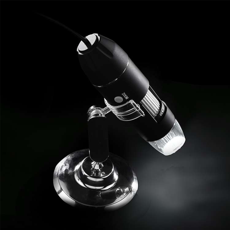 USB Magnifier HD 0.3MP Image Sensor 2560x1920P USB Digital Microscope with 8 LED &amp; Profession...