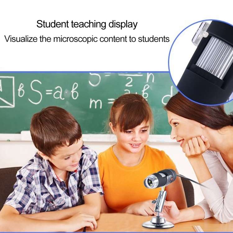USB Magnifier HD 0.3MP Image Sensor 2560x1920P USB Digital Microscope with 8 LED &amp; Profession...