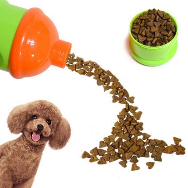 Portable Pet Three Layer Snacks Box, Pet Grain Storage Barrel, Feedstuff Fresh-keeping Box,Size:1...