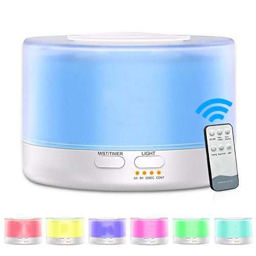 T700 Remote Control Clear White Air Humidifier Automatic Alcohol Sprayer Essential Oil Diffuser U...