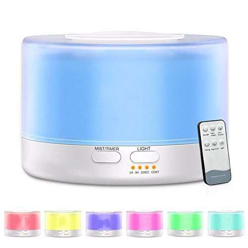T700 Remote Control Clear White Air Humidifier Automatic Alcohol Sprayer Essential Oil Diffuser U...