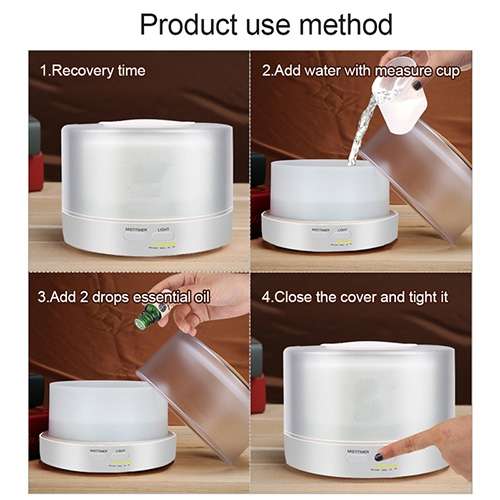 T700 Remote Control Clear White Air Humidifier Automatic Alcohol Sprayer Essential Oil Diffuser U...
