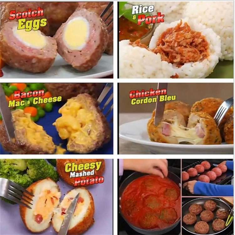 Useful Newbie Meatballs Fish Balls Kitchen Homemade Stuffed Meatballs Maker Home Cooking Tools