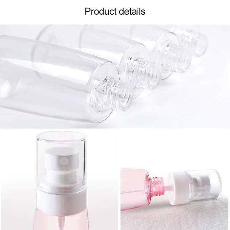 10 PCS Portable Refillable Plastic Fine Mist Perfume Spray Bottle Transparent Empty Spray Sprayer...