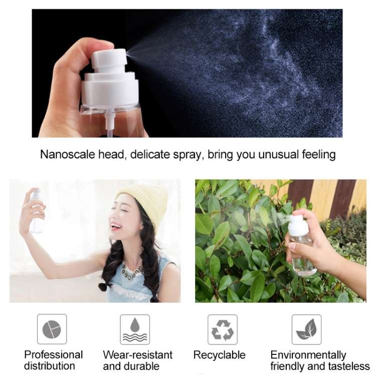 10 PCS Portable Refillable Plastic Fine Mist Perfume Spray Bottle Transparent Empty Spray Sprayer...