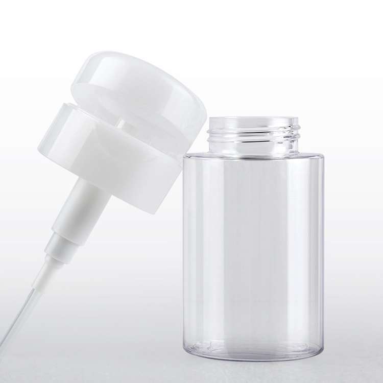 Portable Liquid Push Down Pump Dispenser Bottle Empty Plastic Bottle Container, 100ml
