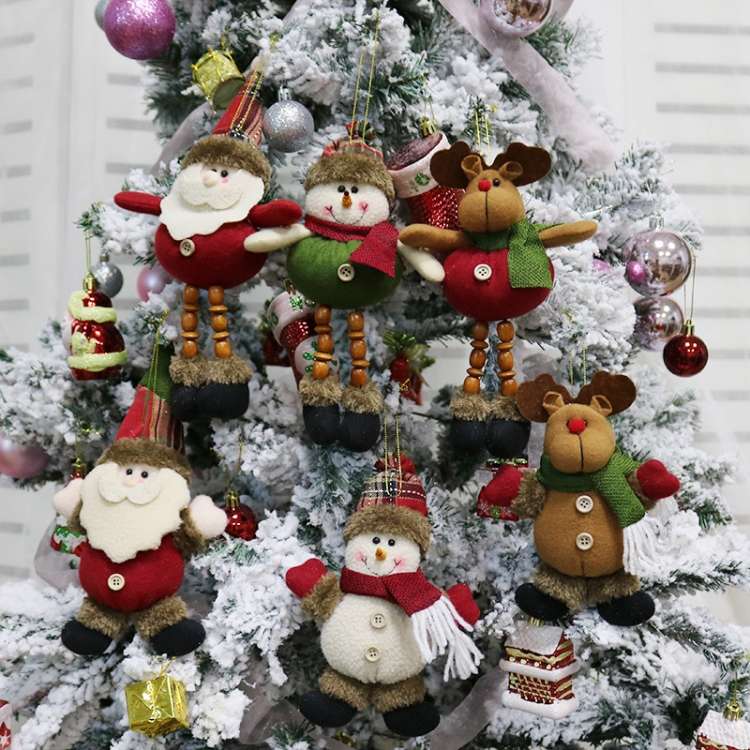 Christmas Decoration Gift Plush Doll Pendant, Random Style Delivery