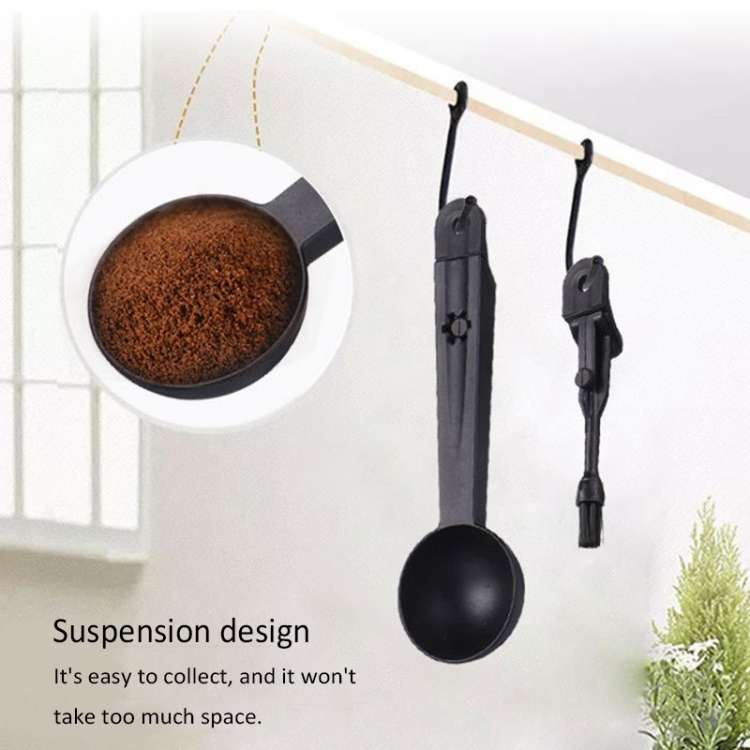 Coffee Machine Cleaning Brush Tool with Measure Scoop Spoon