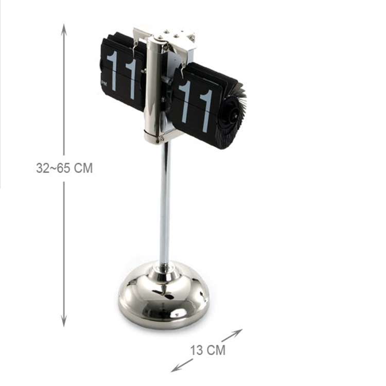 Creative Home Office Bedroom Retractable Flip Trolley Small Balance Clock