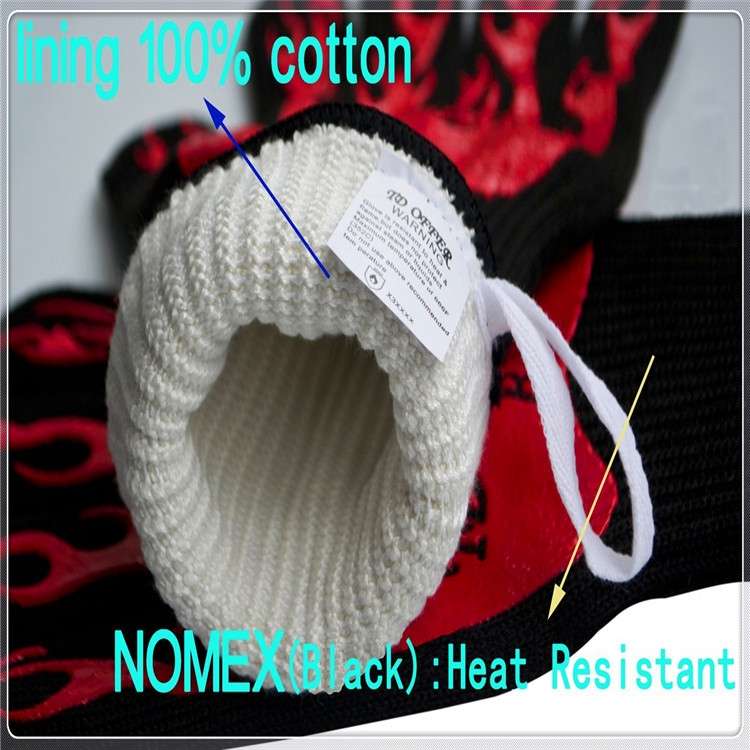 2 Layer Fire Protection Portable Silicone Anti-skidding High Temperature Resistance Cooking Bakin...
