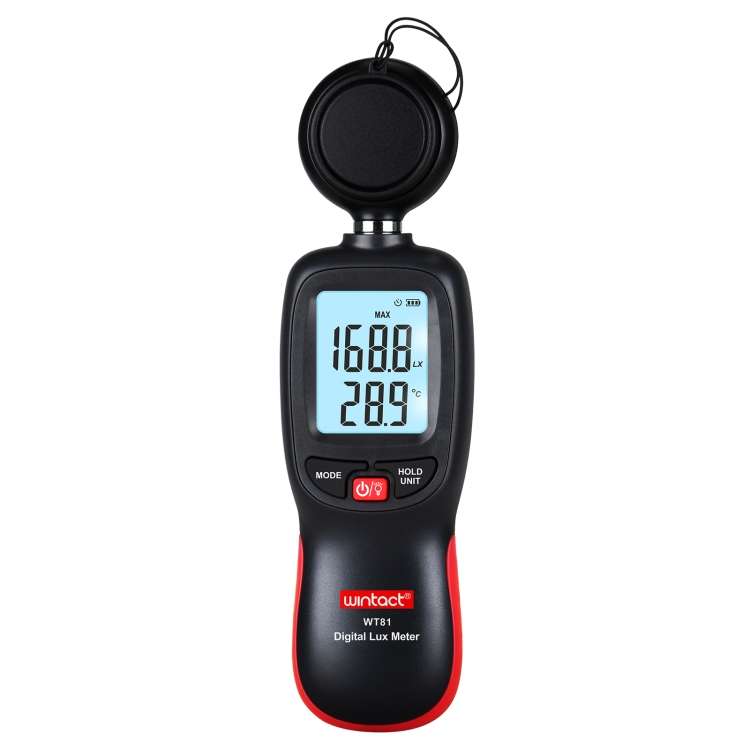 Wintact WT81 Digital Light Lux Meter for Factory / School / House Various Occasion, Range: 0-200,...