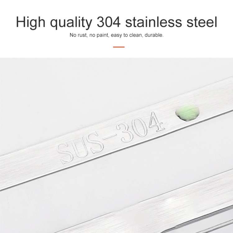304 Stainless Steel Wall-mounted Kitchen Rack Hanging Knife Holder Double Cage Chopsticks Canister