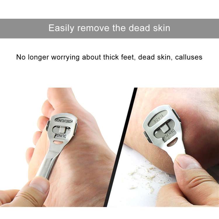 8 in 1 Dead Hard Skin Callus Remover Scraper Pedicure Rasp Tools Portable Cuticle Pusher Nail Foo...