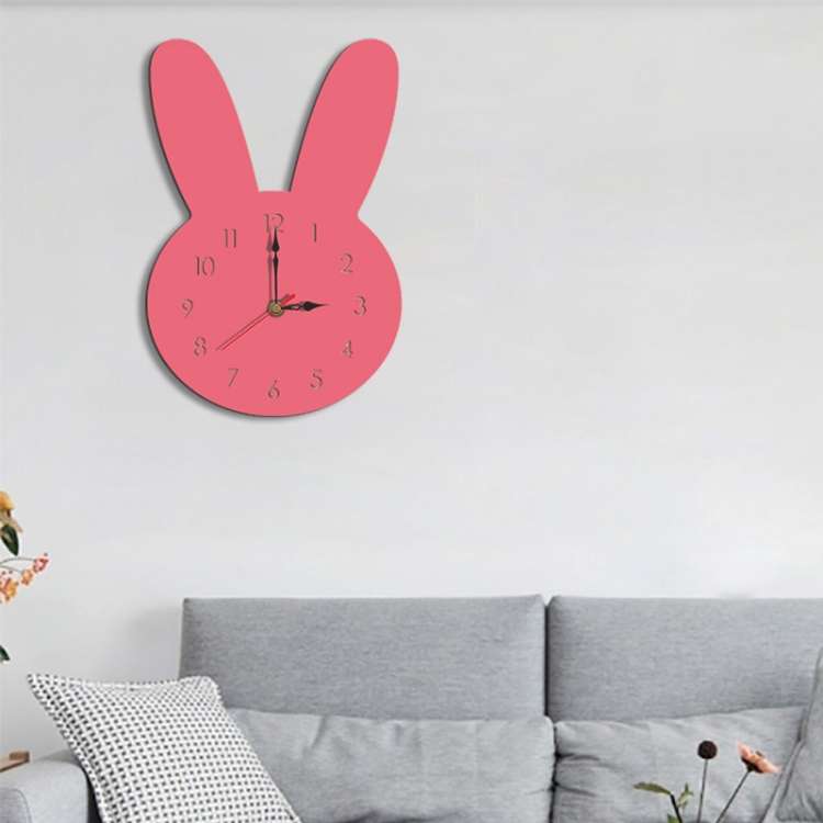 Rabbit Pattern Creative Living Room Decorative Wall Clock