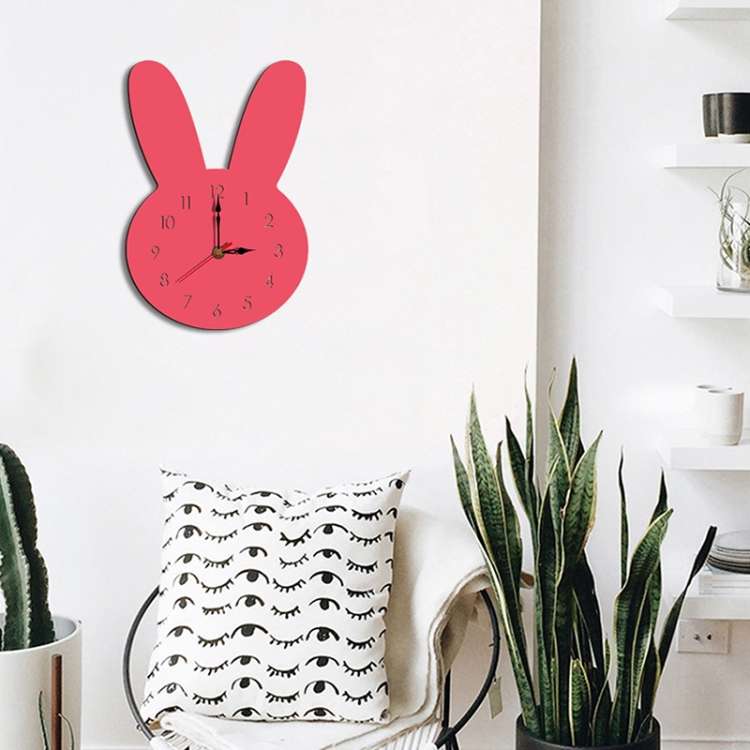 Rabbit Pattern Creative Living Room Decorative Wall Clock
