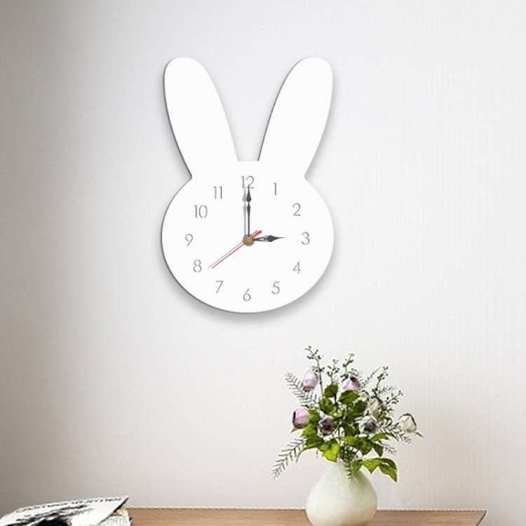 Rabbit Pattern Creative Living Room Decorative Wall Clock