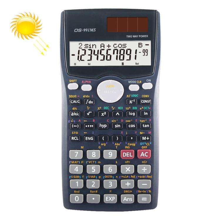 OSALO OS-991MS 10+2 Digits Double Line Display Multi-functional Student Function Scientific Calcu...
